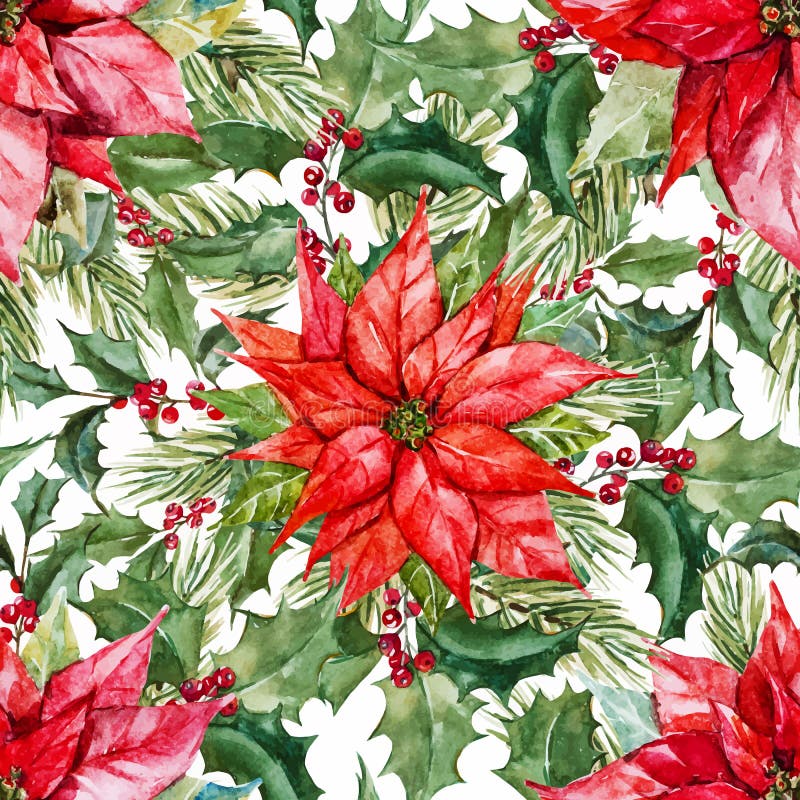 Watercolor christmas pattern stock illustration Watercolor christmas pattern stock illustration