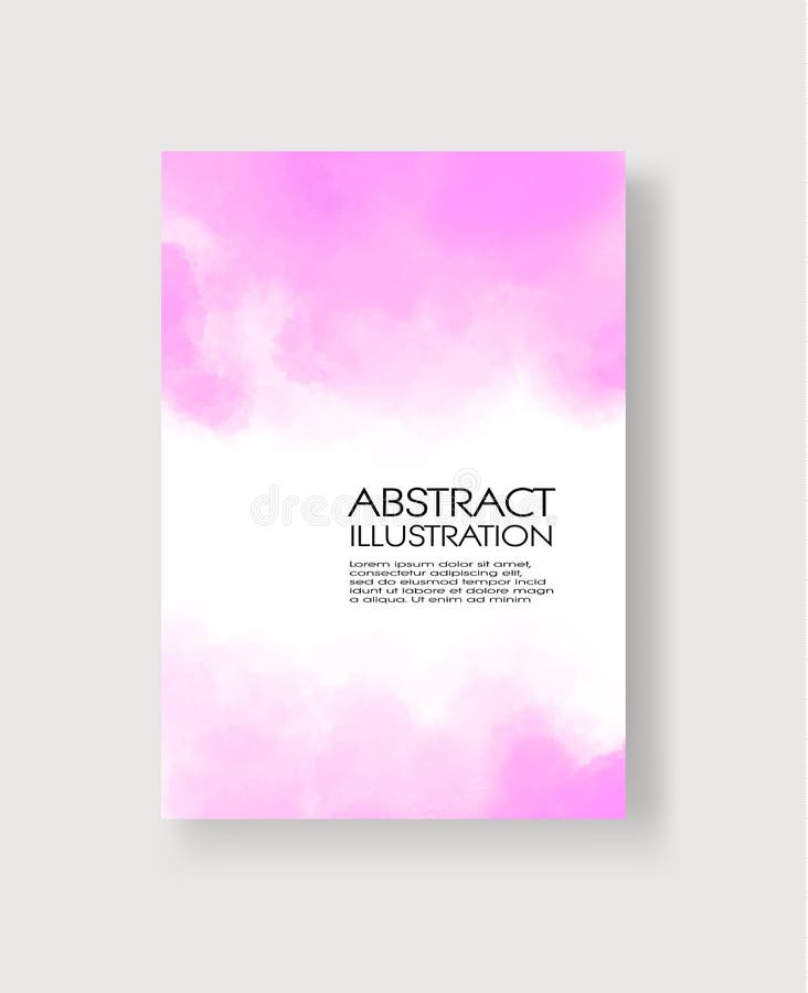 Watercolor color design banners. Vector illustration royalty free illustration