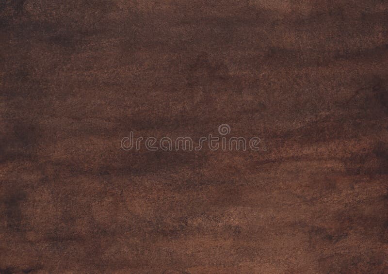 Watercolor dark brown background texture, hand painted.