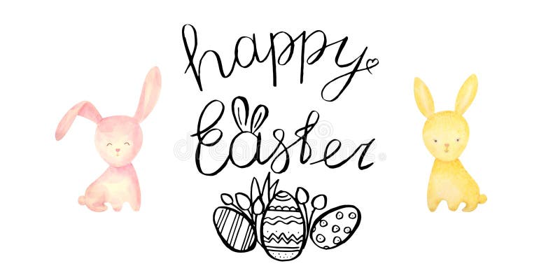 Happy, Easter Sign Seal Illustration Isolated Stock Illustration ...