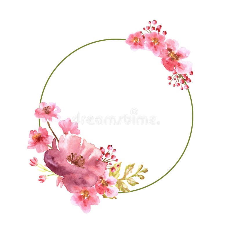 Chiêm ngưỡng khung vòng tròn tinh tế sơn mài hồng với hoa cẩm tú cầu được cô lập trên... nền hồng hình tròn. Đây là sự kết hợp hoàn hảo giữa sự nữ tính và tinh tế, mang đến cho bạn những ý tưởng sáng tạo cho thiết kế của mình.