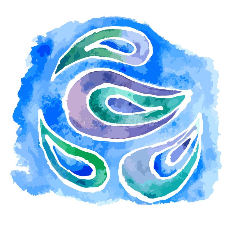 Watercolor vector illustration