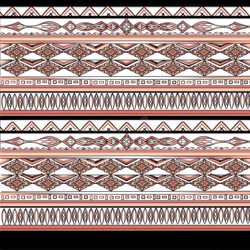 Watercolor Ethnic Design stock illustration. Illustration of isolated