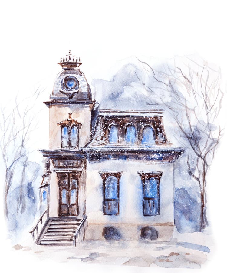 Watercolor House Stock Illustrations 46,845 Watercolor House Stock