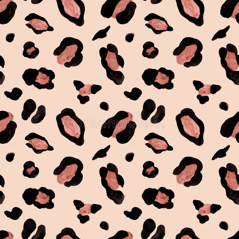 Leopard Cheetah Skin Seamless Pattern Pink Black Beige Orange Spots Stock  Illustration by ©annakuzmina1608.gmail.com #255757678