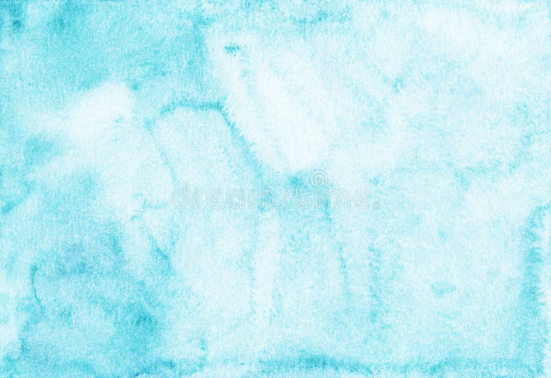 Watercolor Light Blue Background Texture. Watercolour Pastel Turquoise  Stains on Paper Stock Image - Image of dirty, aquarelle: 192231379