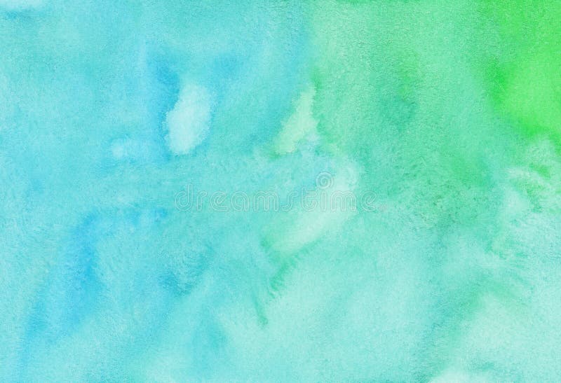 Watercolor Light Blue and Green Background Texture. Watercolour Abstract  Turquoise Backdrop, Hand Painted Stock Photo - Image of pastel, light:  190142364