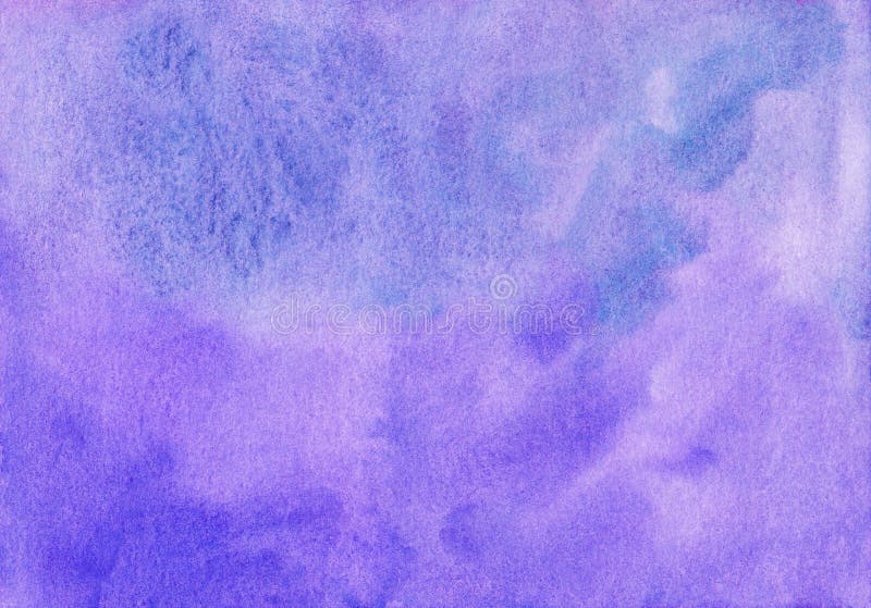 Watercolor Light Lavender Background Texture. Pastel Purple Aquarelle Backdrop Stock Photo