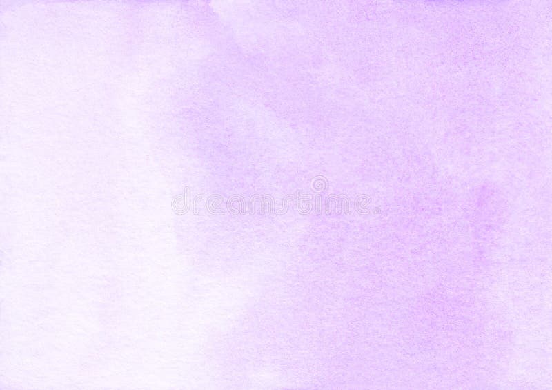 Watercolor light purple ombre background texture. Aquarelle abstract pastel lavender gradient backdrop