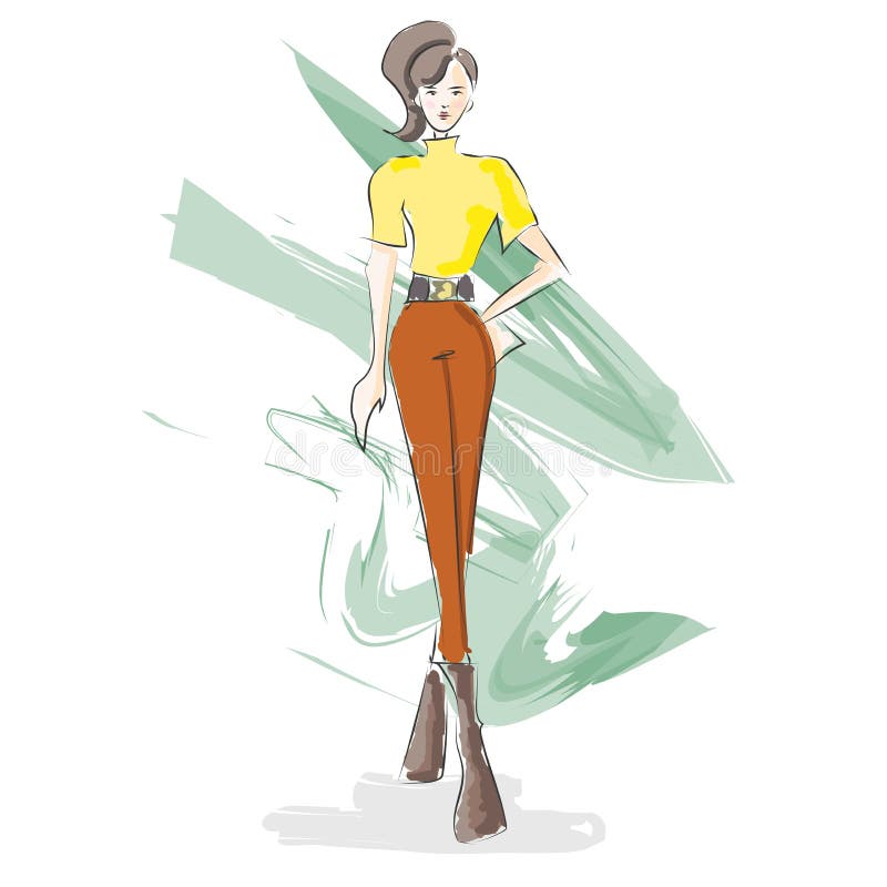Fashion Drawing, Pants and Blouse by allroundartist8 on DeviantArt