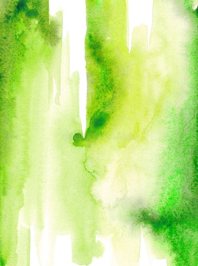 Watercolor lime green texture Watercolor stain vector illustration