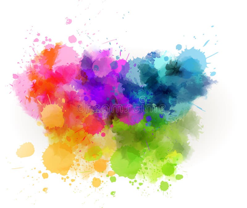 Watercolor line background stock illustration