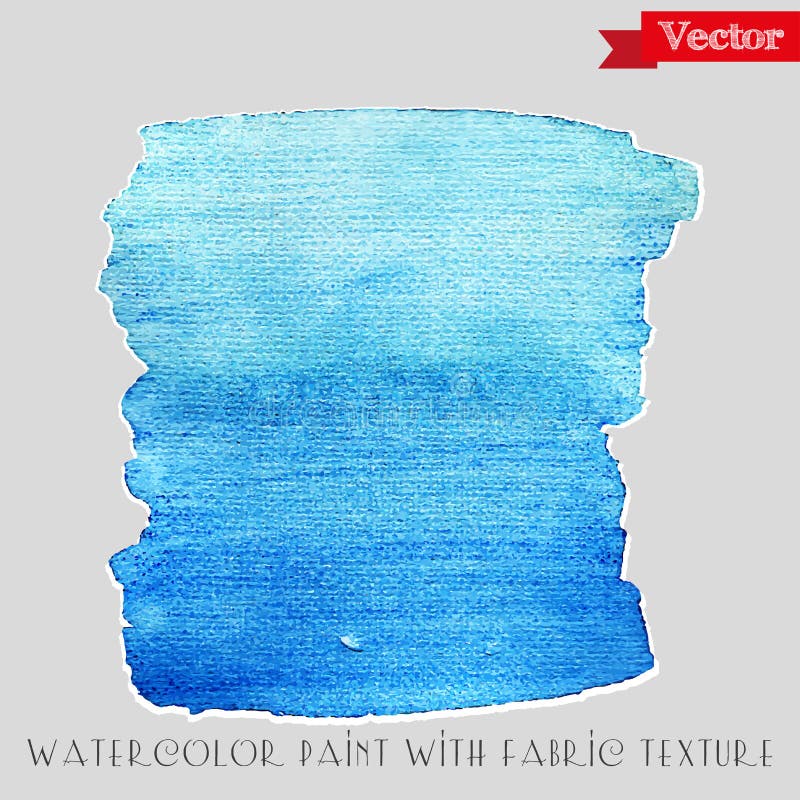 Watercolor Paint with Fabric Texture Stock Vector Illustration of