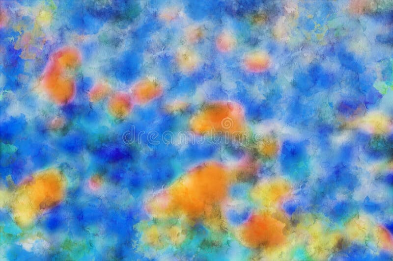 Watercolor Painting Background Full Frame. Aquarelle Art Stock Photo