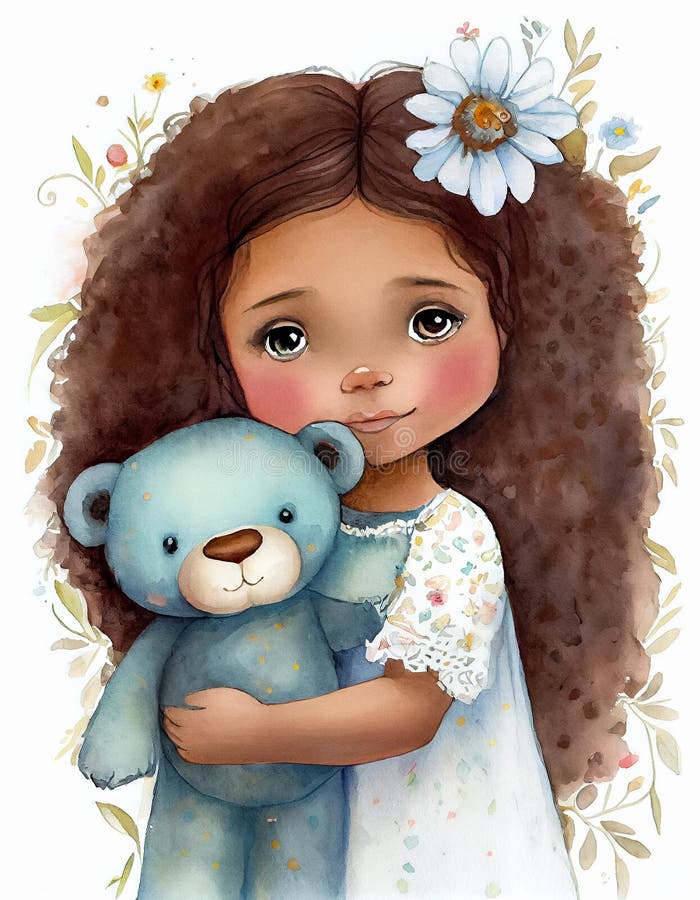 Cute Little Girl Hugging Teddy Bear Stock Illustrations – 178 Cute Little  Girl Hugging Teddy Bear Stock Illustrations, Vectors & Clipart - Dreamstime