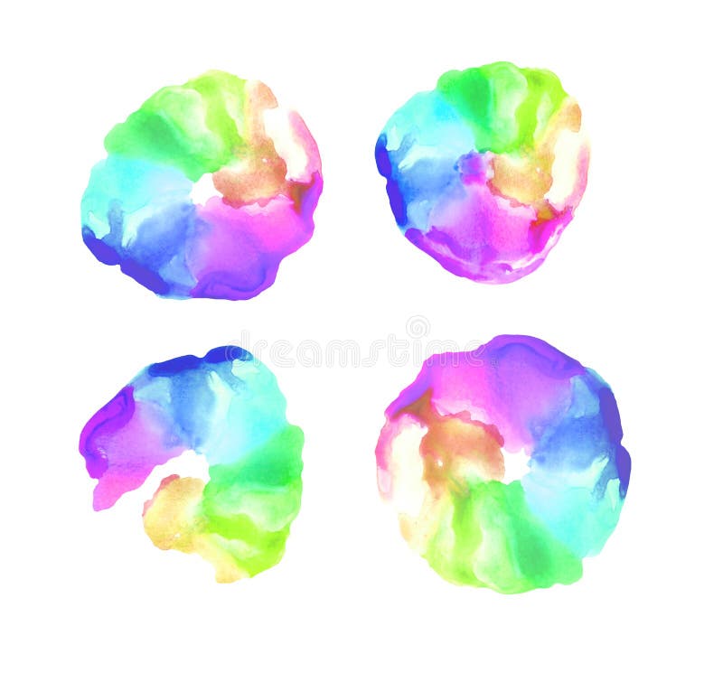 Watercolor Rainbow Background Stock Illustration - Illustration of
