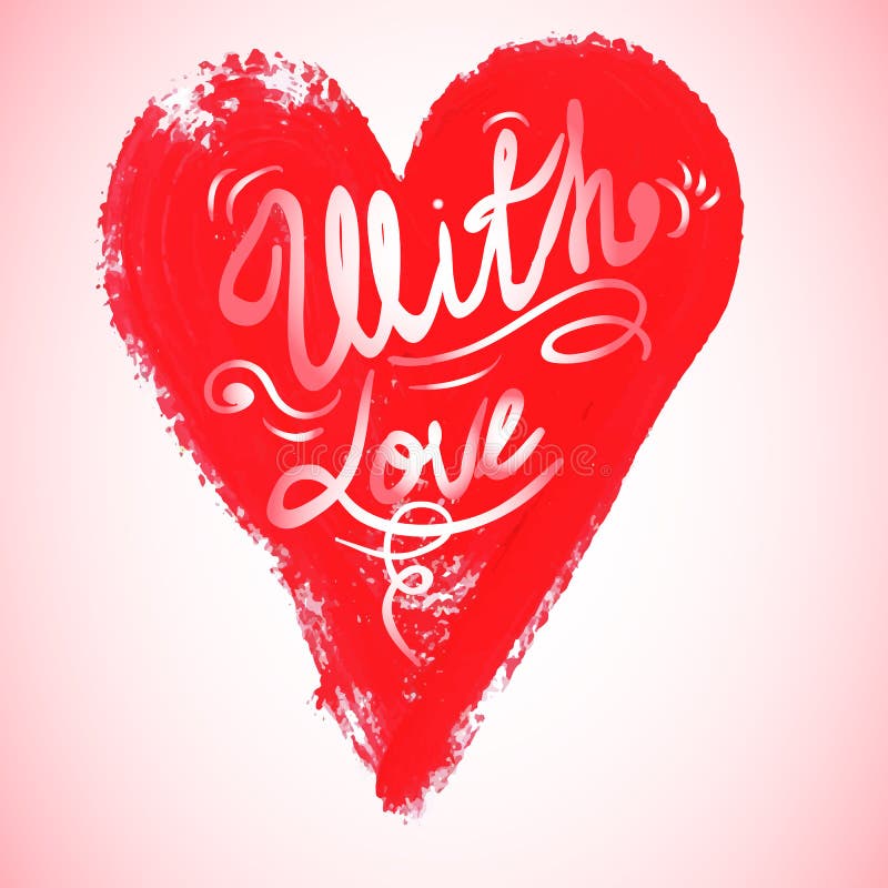 Download Watercolor Red Heart, Vector Illustration Stock Vector ...