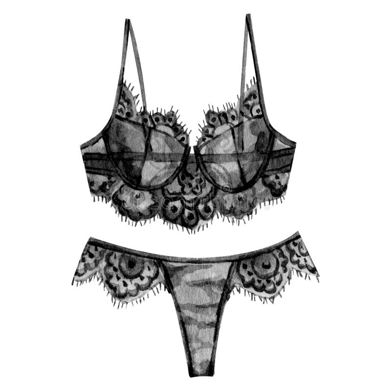 Seamless texture with black women lace bra. - Stock Illustration  [69527819] - PIXTA