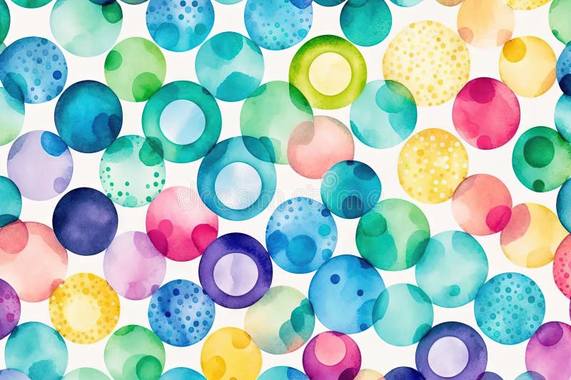 Watercolor seamless pattern background illustration generative ai royalty free illustration