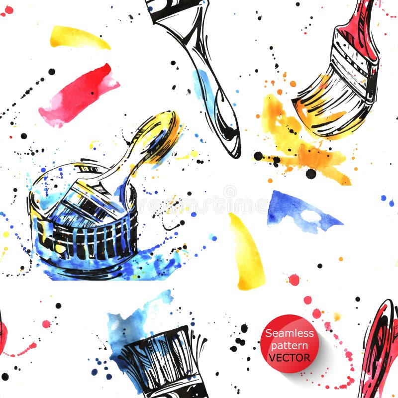Watercolor seamless pattern. vector illustration Watercolor seamless pattern. vector illustration