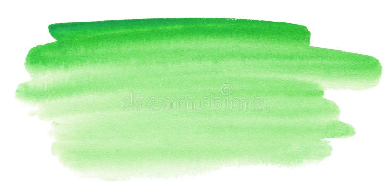 Green Watercolor Shape. Abstract Background for Text or Logo Isolated ...