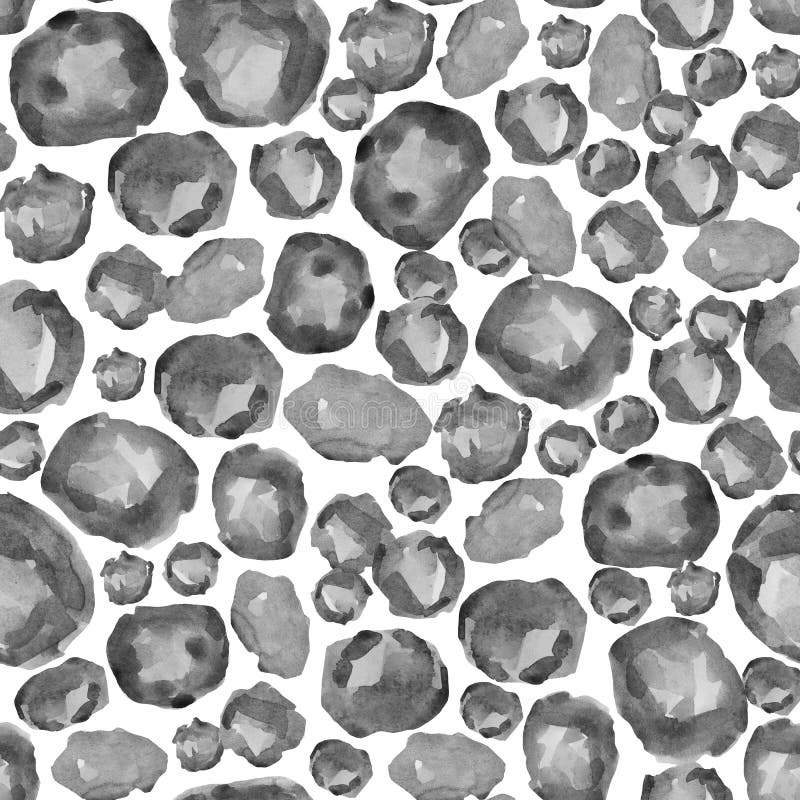 Watercolor snow Leopard black and white seamless pattern, background. Hand drawn animal fur skin texture for the textile fabric vector illustration Watercolor snow Leopard black and white seamless pattern, background. Hand drawn animal fur skin texture for the textile fabric vector illustration