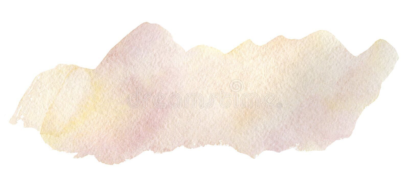 Watercolor soft pastel coral stain background. Hand draw pink rose color texture horizontal banner for business logo, greeting car stock illustration Watercolor soft pastel coral stain background. Hand draw pink rose color texture horizontal banner for business logo, greeting car stock illustration