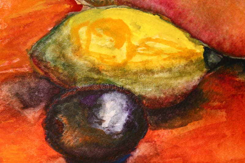 Watercolor still life