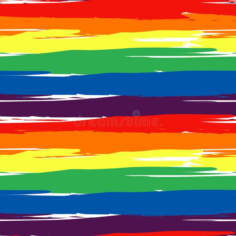 Watercolor striped seamless pattern stock illustration