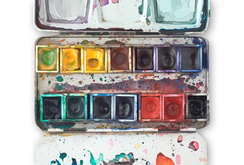 Watercolor Paints stock photo. Image of palette, rainbow 32472614