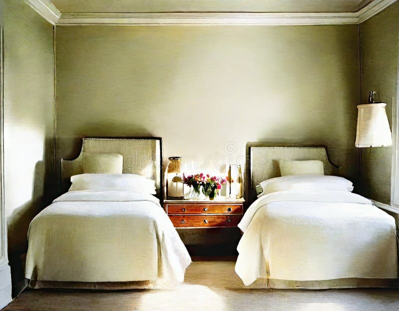 Twin Beds Stock Illustrations 156 Twin Beds Stock Illustrations