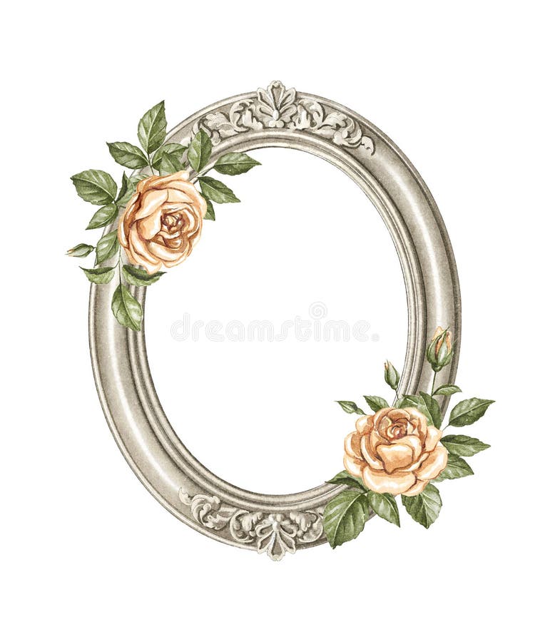 Vintage Roses Oval Frame Photos - Free & Royalty-Free Stock Photos from ...