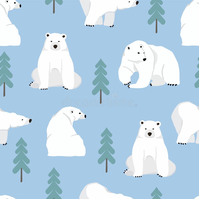 Watercolor Winter Background with Polar Bear, Illustration Seamless Pattern for Background,wallpaper, Stock Vector - Illustration of decoration, childish: 169824772 Watercolor Winter Background with Polar Bear, Illustration Seamless Pattern for Background,wallpaper, Stock Vector - Illustration of decoration, childish: 169824772