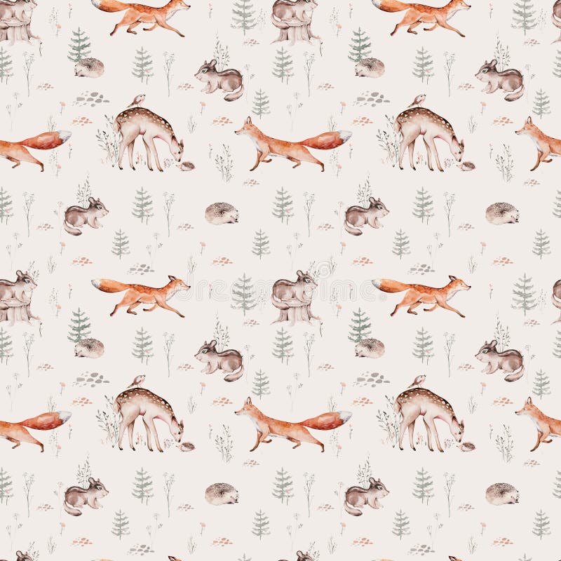 Woodland Animals Wallpaper  KIINOO