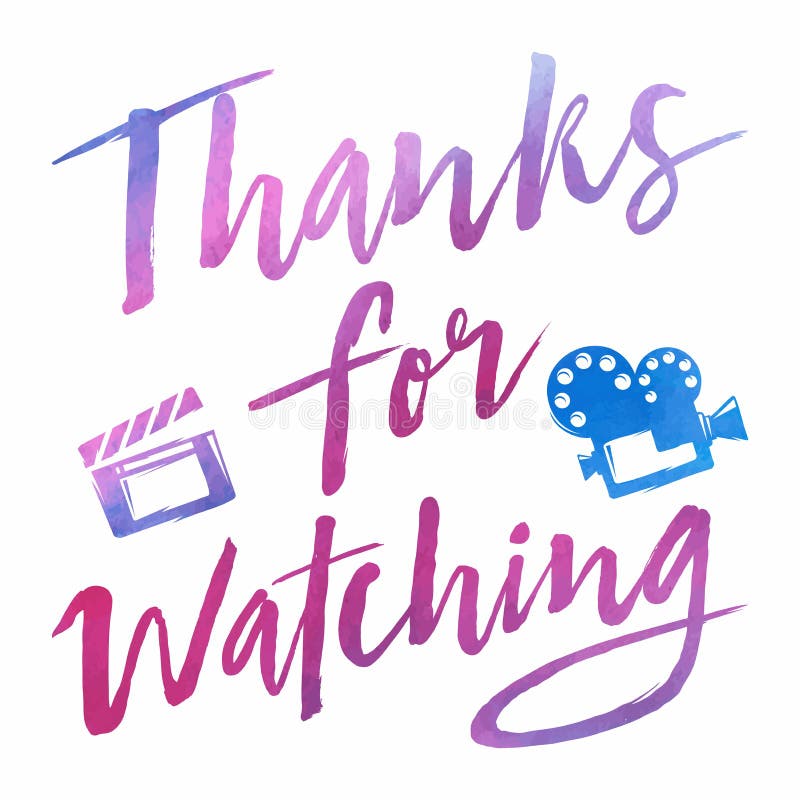 Thanks Watching Stock Illustrations 223 Thanks Watching Stock