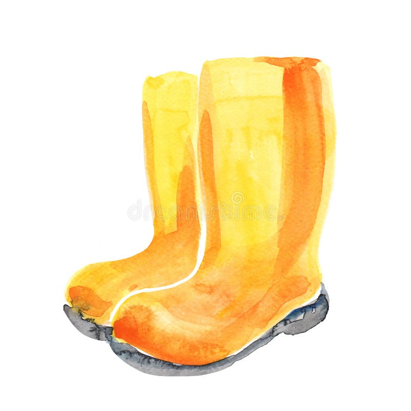 bright yellow boots