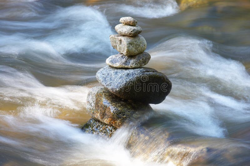 Watercourses with stones