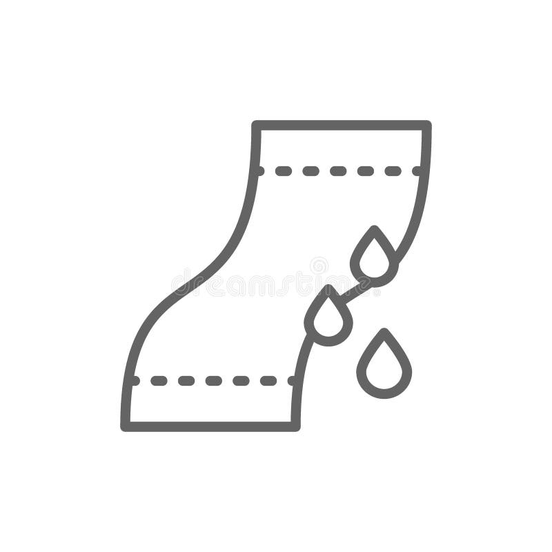 Waterdicht beschermend document lijnpictogram Geïsoleerdj op witte achtergrond stock illustratie Waterdicht beschermend document lijnpictogram Geïsoleerdj op witte achtergrond stock illustratie