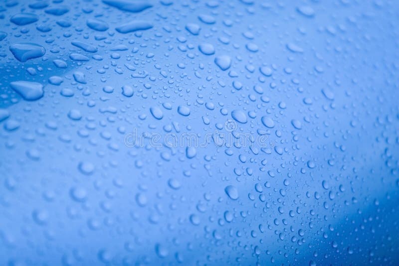 Waterdrops blue