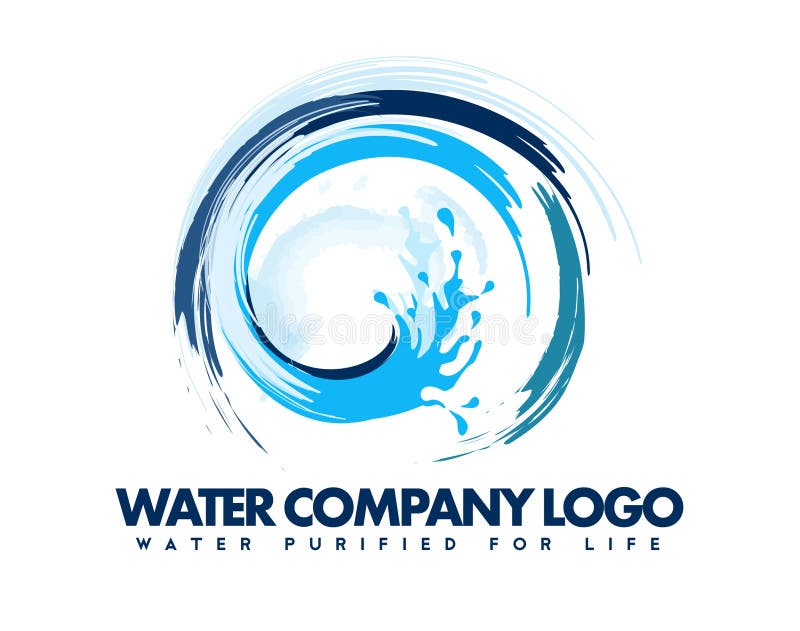 Waterembleem vector illustratie Waterembleem vector illustratie