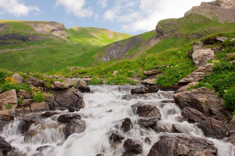 The waterfall