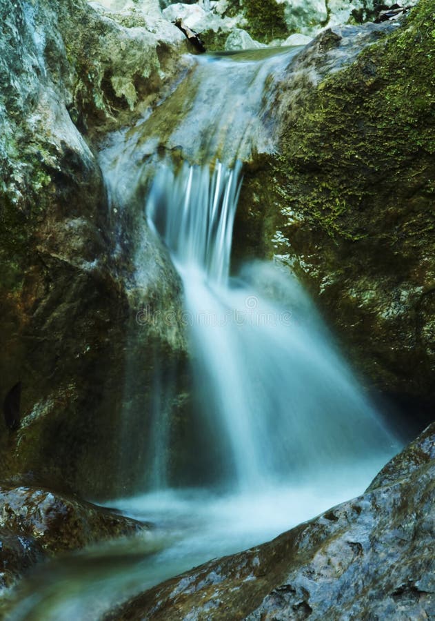 Waterfall, Sicily stock image. Image of canyons, 39192937
