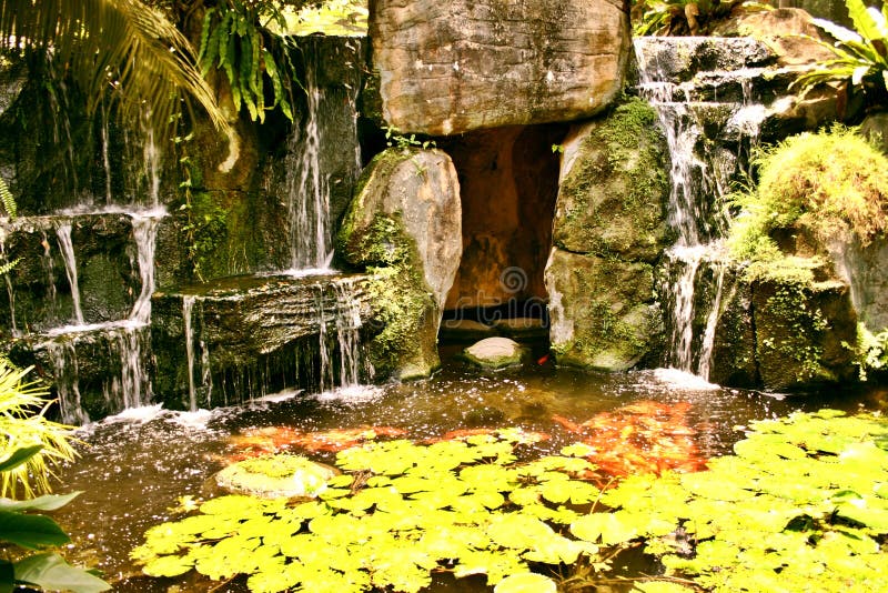 Man-made waterfall. Man made waterfall stock images, royalty-free photos and pictures
