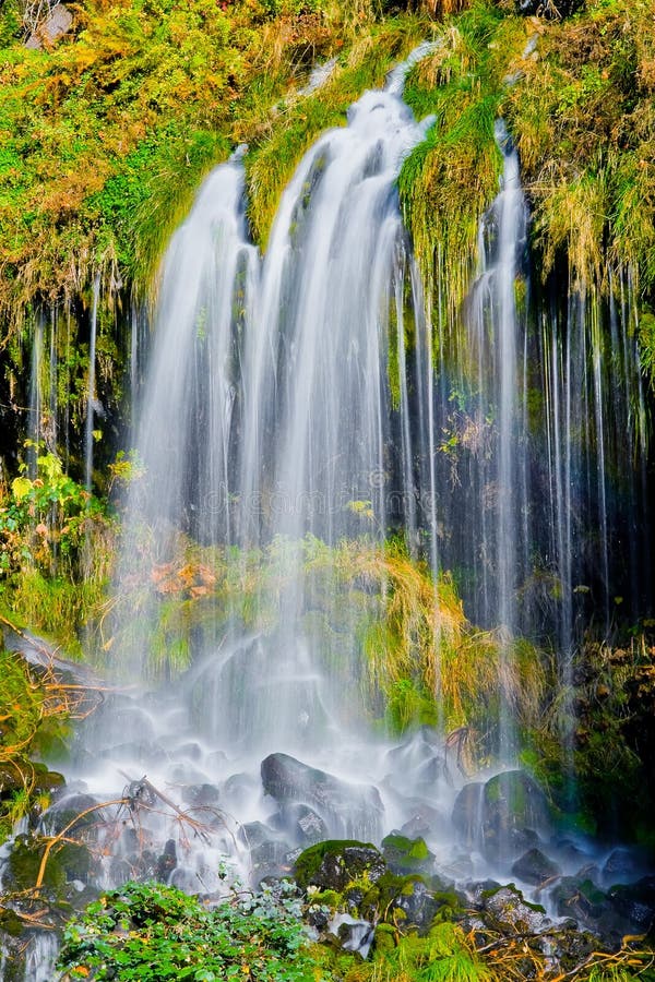 Waterfall in autumn