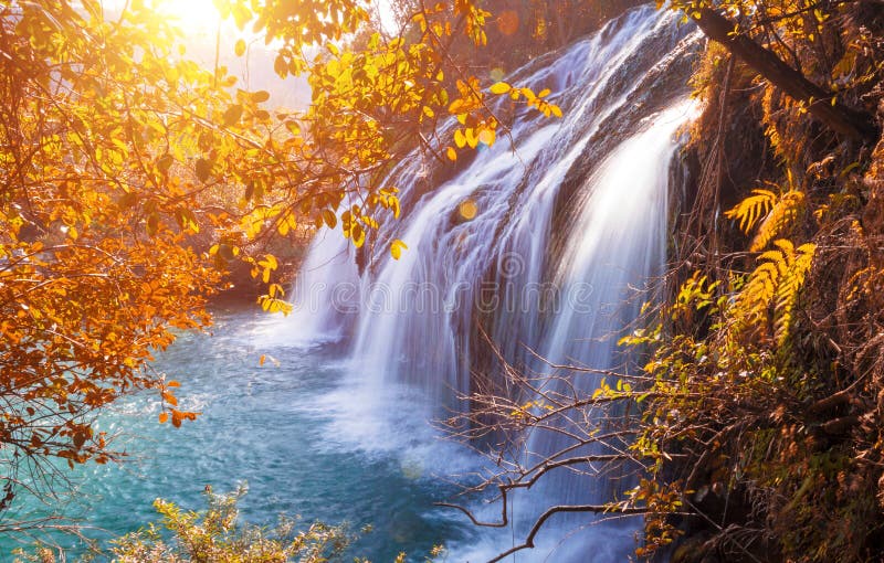 Waterfall in Autumn