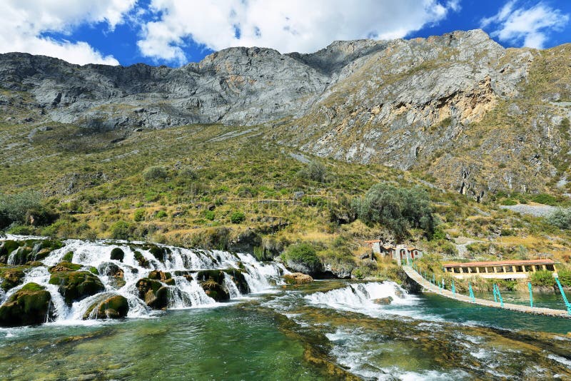 Clear Waters of Canete River in Huancaya Village, Peru Stock Image ...