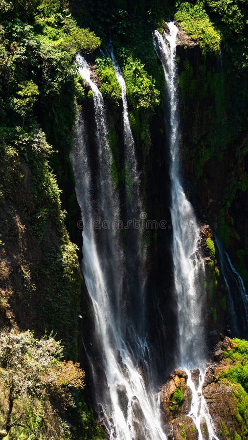 Waterfall Coban Sewu Java Indonesia stock images Waterfall Coban Sewu Java Indonesia stock images