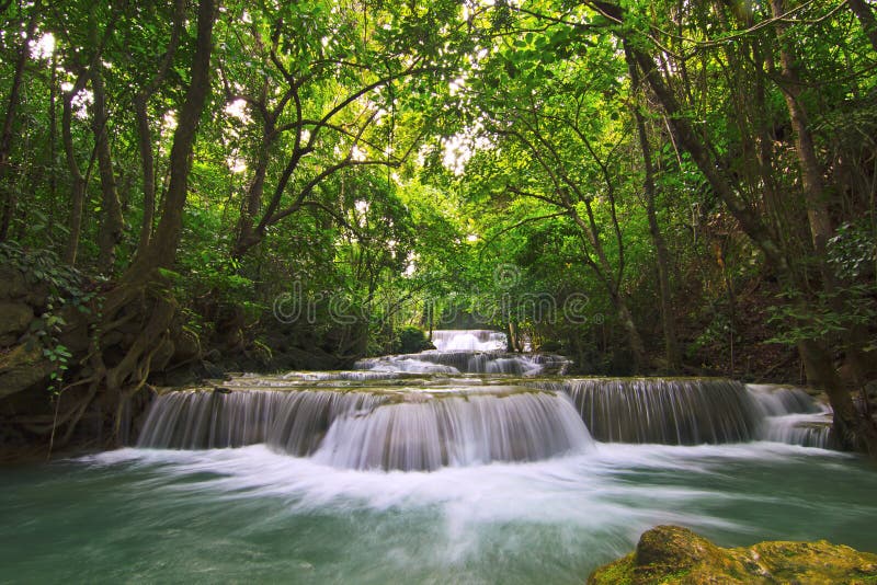 Waterfall in deep forest