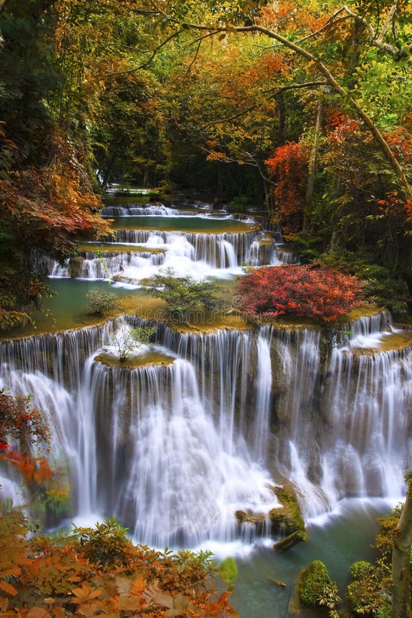 Waterfall in deep forest