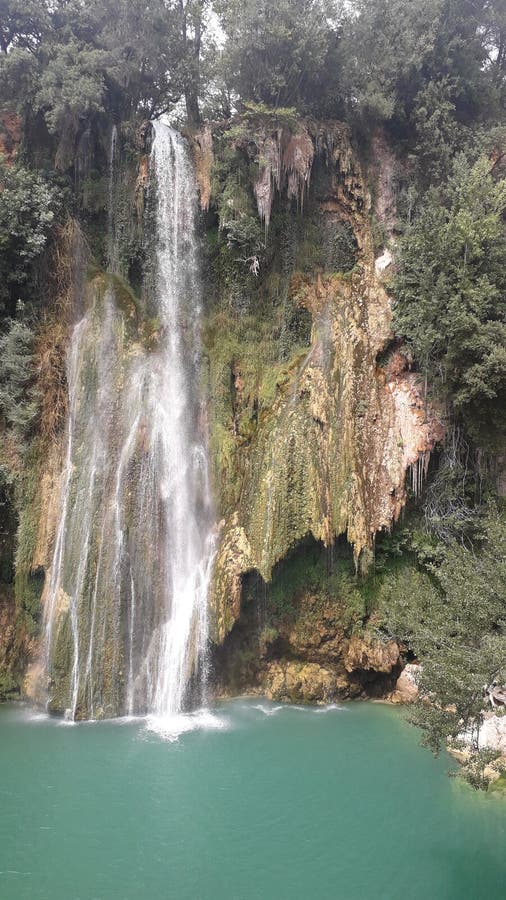 Waterfall in french Alpes stock image. Image of europe 103591963